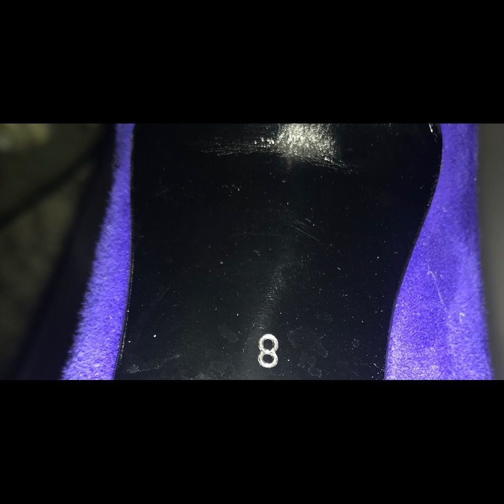 Susan Bennis Shoes Purple Black 8B fit 7B Original Owner - Picture 7 of 9